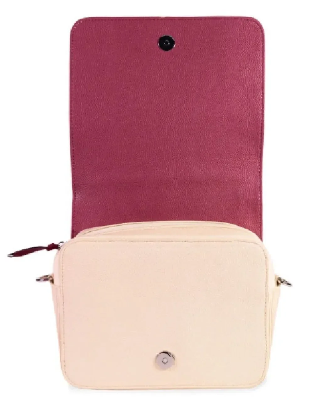 Steel Mill & Co. Ivory Burgundy Pride & Prejudice Book Club Crossbody Bag Purse